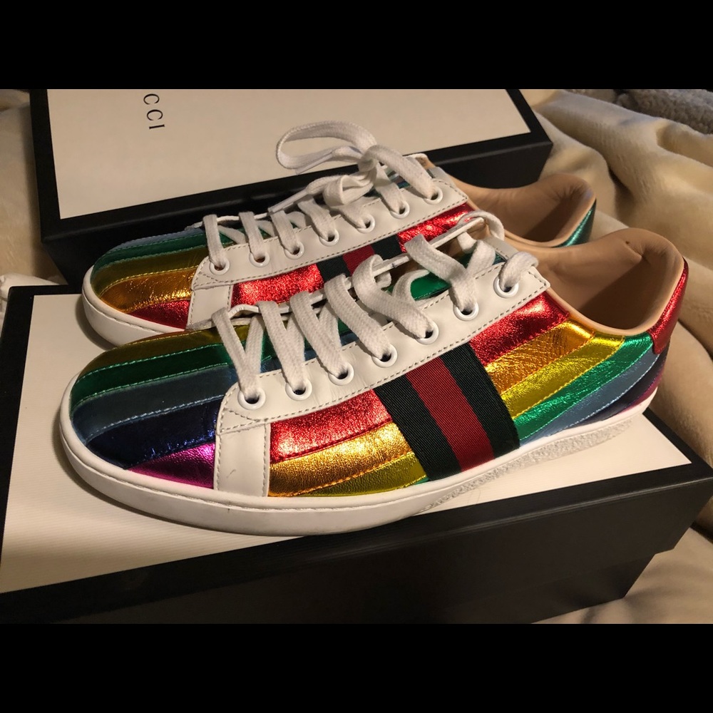 Gucci multicolored leather sneaker